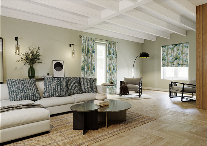 Silver Birch, Larkspur - Made to Measure Curtains - Image 7